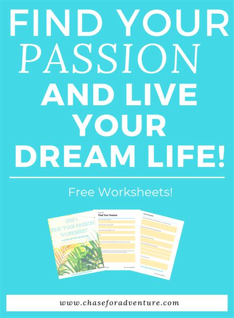 How To Find Your Passion Test Step By Step Guide With Worksheets Finding Yourself Passion