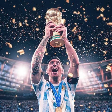 Messi Con La Copa Del Mundo Tatuajes De Leo Messi Fotos De Lionel