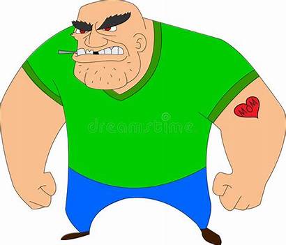 Thug Clipart Brute Cartoon Clip Strong Muscle