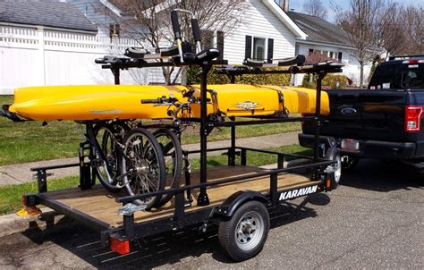 Susans Multi Sport Utility Trailer Outfitted With A No Weld Rack For