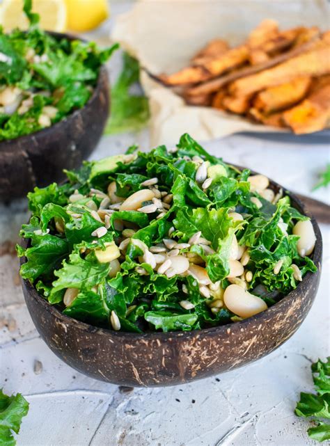 Lemon Avocado Kale Salad The All Natural Vegan