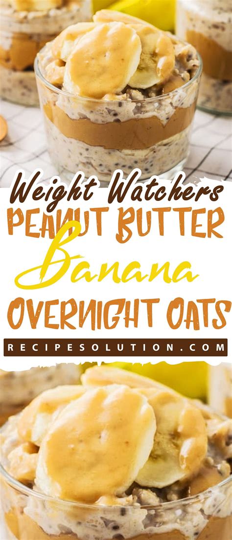 Overnight oatmeal overnite oats protein oatmeal overnight breakfast chocolate oatmeal. Peanut Butter Banana Overnight Oats - Recipe Solution ...