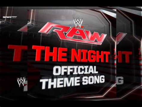 Wwe The Night Raw Official Theme Song Instrumental And Lyrical By