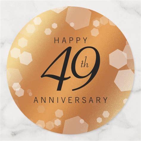 Elegant 49th Copper Wedding Anniversary Confetti In 2021