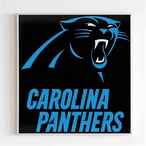 Carolina Panthers Logos Poster In 2022 Carolina Panthers Panther