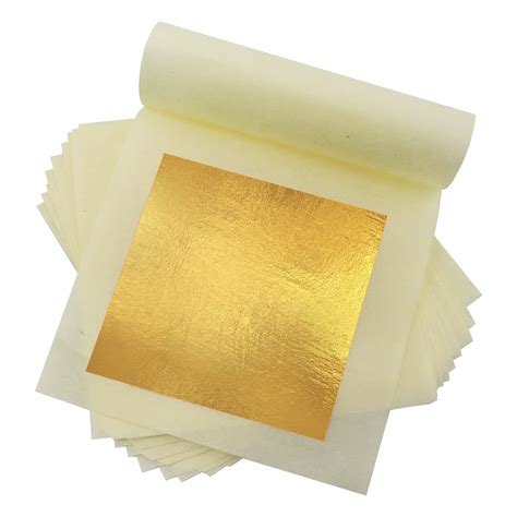 Buy Halykadu Edible Gold Leaf Sheets 24k Gold Foil Edible Gold Leaf