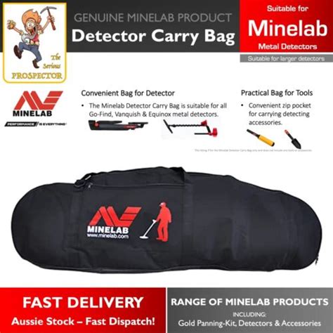 Minelab Premium Metal Detector Carry Bag For Gold Prospecting Tools