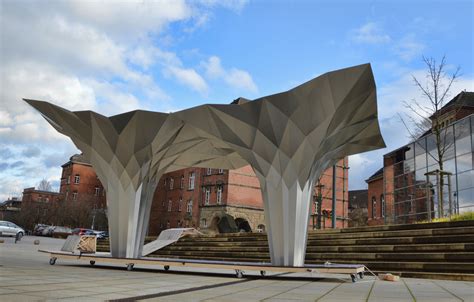 Tal Friedmans Origami Pavilion Is An Ultra Modern Interpretation Of An