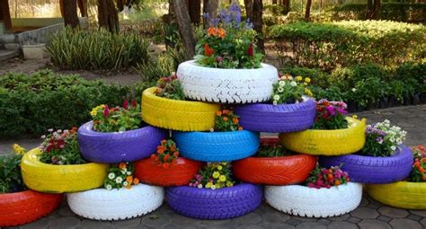 20 Inspiring Tire Planters Ideas To Add To Your Outdoor Living Space