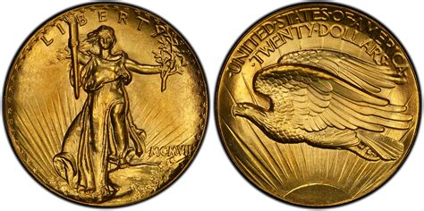 1907 Saint Gaudens Ultra High Relief Lettered Edge Double Eagle High