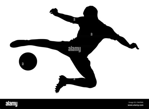 Footballer Silhouette Hi Res Stock Photography And Images Alamy