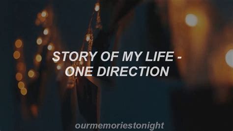One Direction Story Of My Life Lyrics Youtube