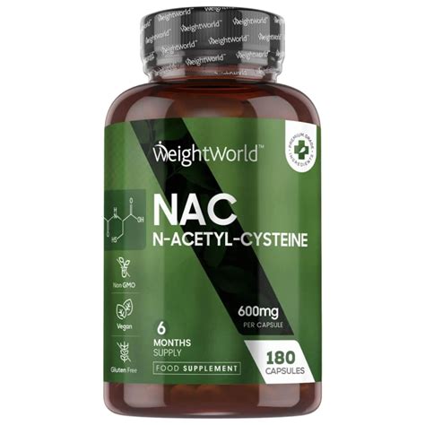 Cystein NAC kapsler Til immunforsvar lever Velvære SpicyMedical