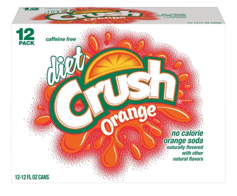 Crush Diet Orange Soda 12 Fl Oz 12 Count