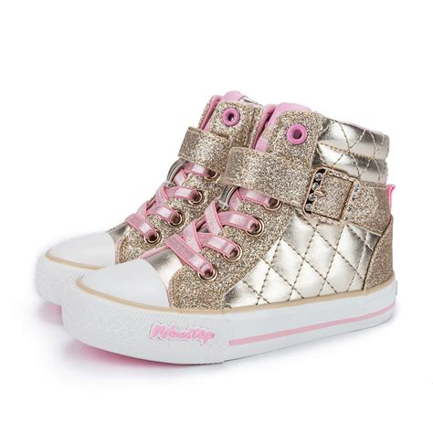Weestep Weestep Toddler Little Kid Girls Glitter Bow Sneakers