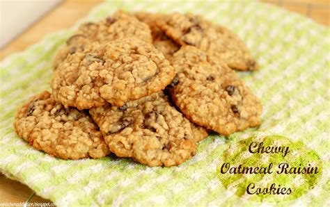 Chewy Oatmeal Raisin Cookies A Kitchen Addiction