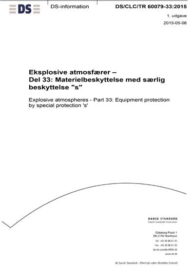 DS CLC TR 60079 33 2015 Explosive Atmospheres Part 33 Equipment