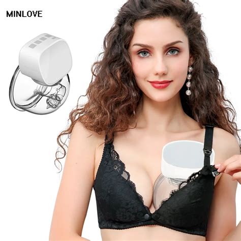 Usb Rechargable Hands Free Electric Breast Pump Silent Wearable Automatic Milker Portable Baby