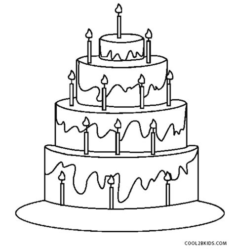 Take advantage of your child's birthday party to offer coloring pages to the guests ? Free Printable Birthday Cake Coloring Pages For Kids ...