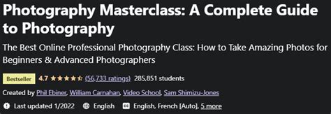 Udemy Photography Masterclass A Complete Guide To Photography 2021 2