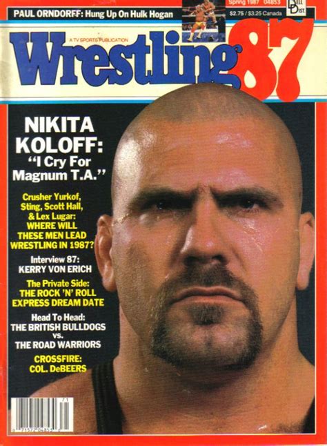 Pro Wrestling Magazine Wrestling 87 Spring Issue Nikita Koloff On The