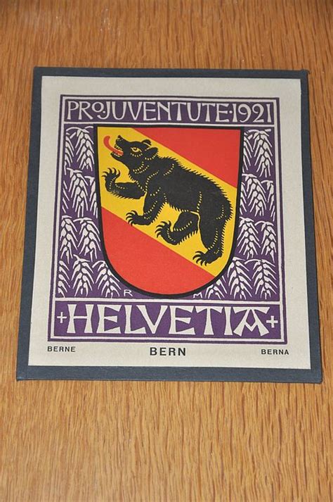 Altes Bild Pro Juventute 1921 Helvetia Berne Bern Berna Kaufen Auf