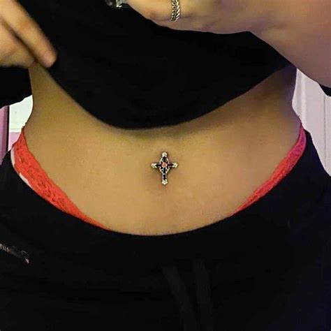 Cross Belly Button Piercing Belly Button Jewelry Belly Button Rings