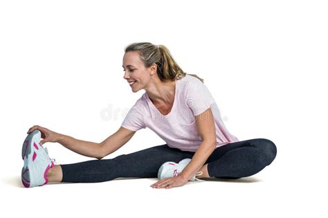 Old Man Touching Toes To Keep Fit Stock Image Image Of Pensioner