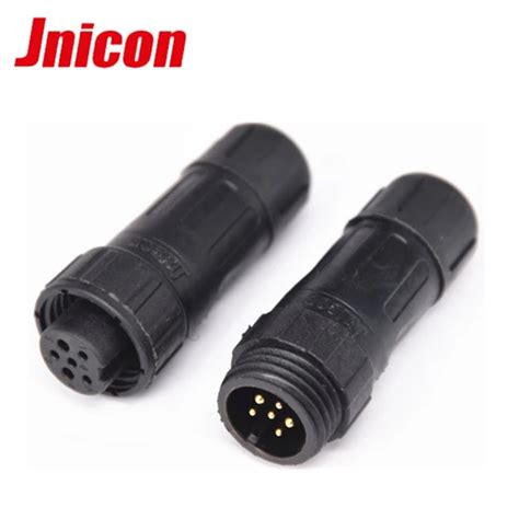Jnicon M16 Ip67 Plug 6 Pin Panel Mount Waterproof Outdoor Electrical