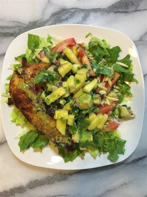 Check spelling or type a new query. Blackened Chicken on Caribbean Salad with a Jalapeno Lime ...
