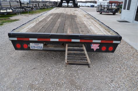 Used 2013 Pj 102x32 Gooseneck Hotshot Flatbed Happy Trailer Sales