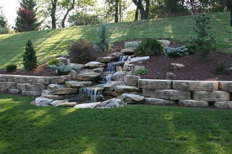 A Perfect Hillside Addition Sloped Backyard Waterfalls Backyard