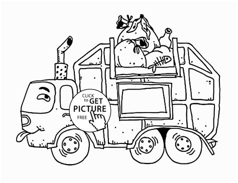 Garbage Truck Drawing - Drawing.rjuuc.edu.np