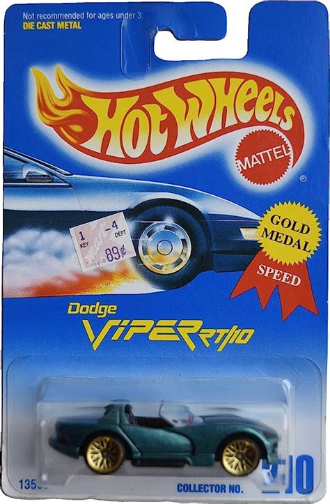 Hot Wheels Dodge Viper Rt10 Green Collector No 210