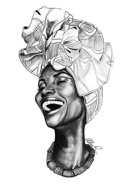 Philece R Thatartista Pencil African Art Paintings Afro Art