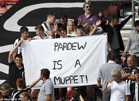 Newcastle United Fans Group Protest Against Alan Pardew By Printing