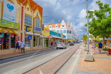 Oranjestad Aruba November 05 2015streets Of Aruba Island Downtown