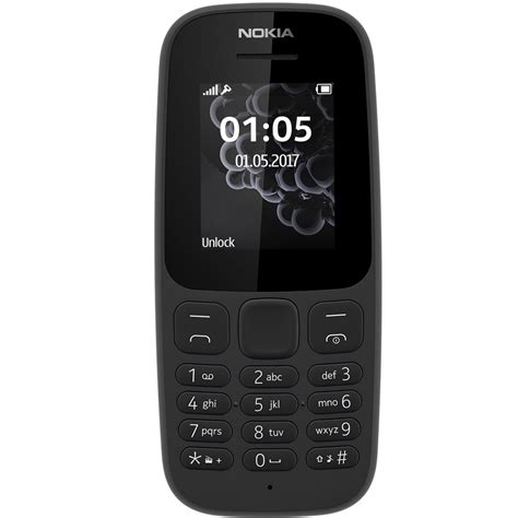 Мобилен телефон nokia 105 2017 dual sim black emag bg