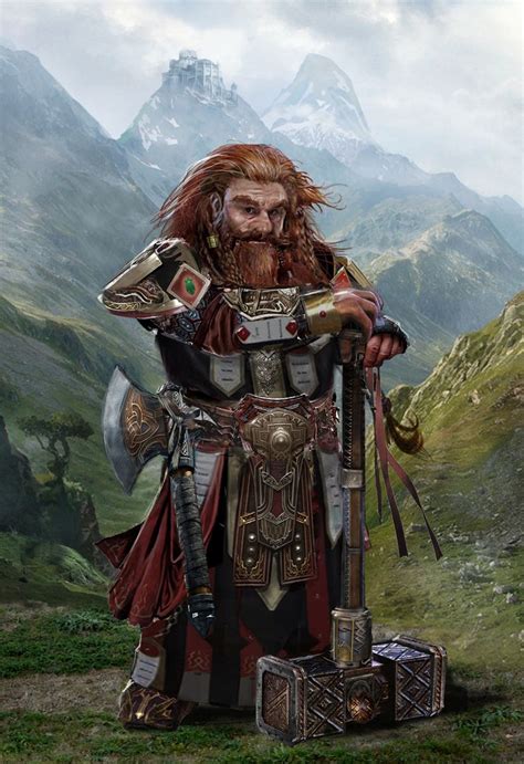 World Of Warcraft Fantasy Dwarf Dwarf Fighter Dungeons And Dragons