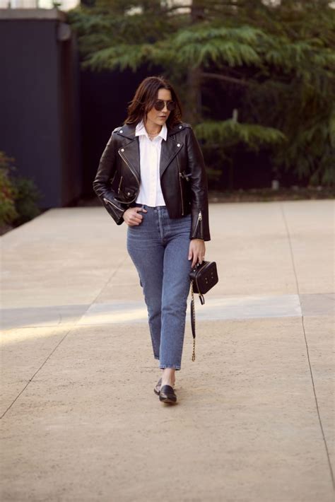 Black Leather Jacket Outfits For Spring The Gray Details