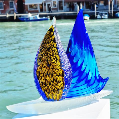 Sail Boats Collection Murano Glass Exclusive Sail Boat With
