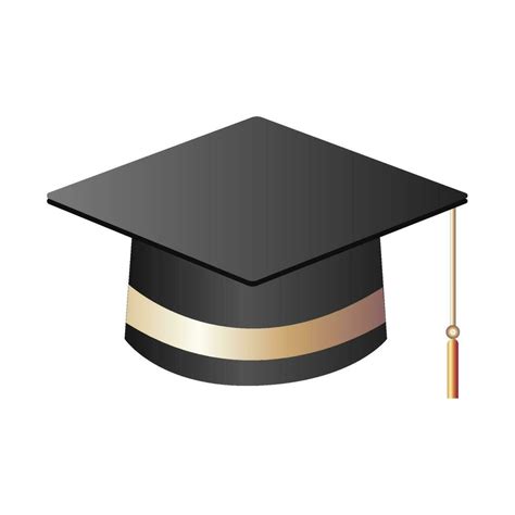 Black Graduation Hat Vector Illustration Icon 23584697 Vector Art At