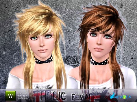 The Sims Resource Newsea Holic Female Hairstyle