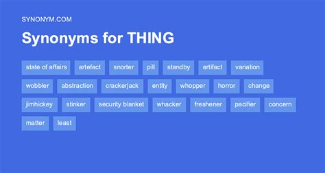 Another Word For Thing Synonyms And Antonyms