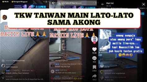 VIRAL TKW Di Taiwan Ayu Ozawa Main Lato Lato Sama Akong Live Di Tiktok