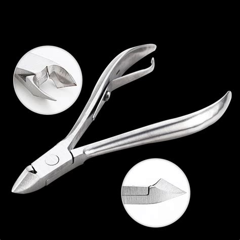 professional fingernail toenail cuticle nipper trimming stainless steel nail clipper cutter