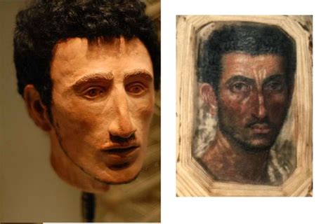 facial reconstruction of one of the famed fayum mummies ancient egyptian art ancient aliens