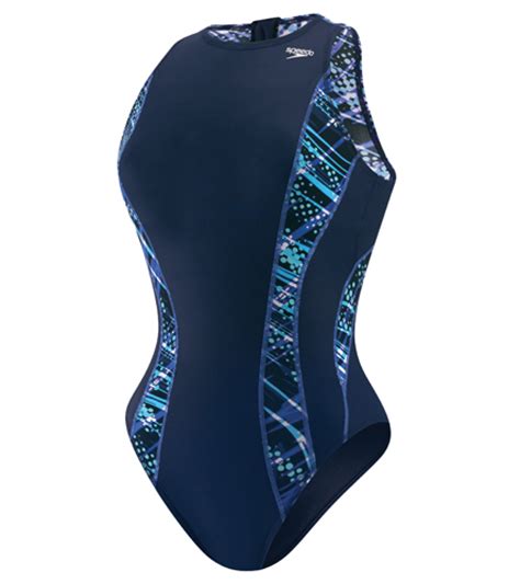 Speedo Print Splice Water Polo Suit At Free Shipping