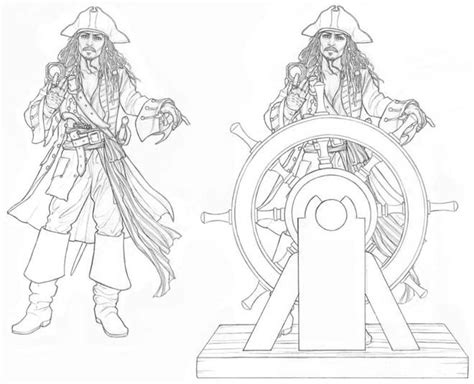 Bring his adventures to life in full color with this amazing new pirates of the caribbean coloring page! jacksparrow.jpg (660×536) | Kleurplaten | Pinterest ...