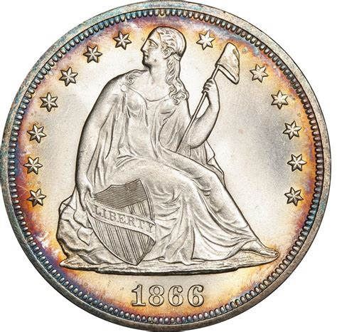 1866 Seated Liberty Silver Dollar Values And Prices Past Sales